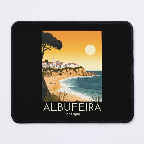 Item preview, A Vintage Travel Illustration of Albufeira - Portugal  designed and sold by GoodOldVintage.