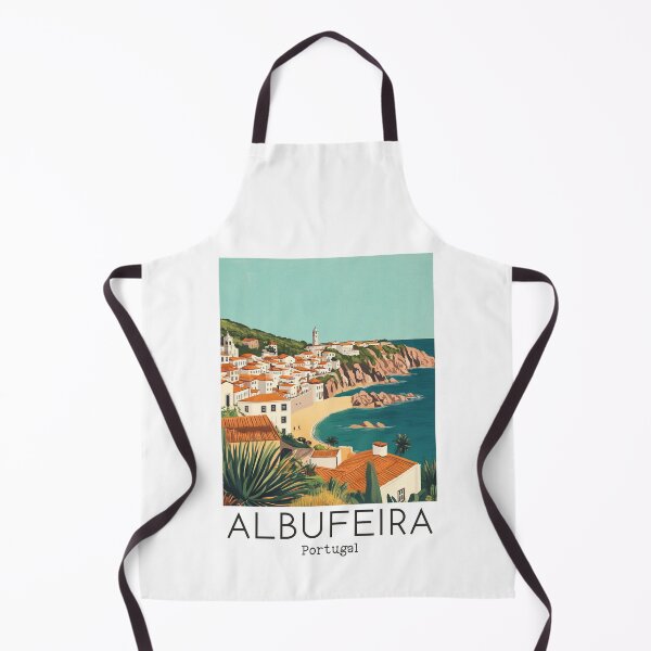 Item preview, A Vintage Travel Illustration of Albufeira - Portugal designed and sold by GoodOldVintage.