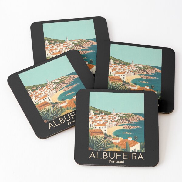 Item preview, A Vintage Travel Illustration of Albufeira - Portugal  designed and sold by GoodOldVintage.