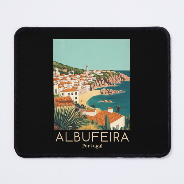 Item preview, A Vintage Travel Illustration of Albufeira - Portugal  designed and sold by GoodOldVintage.