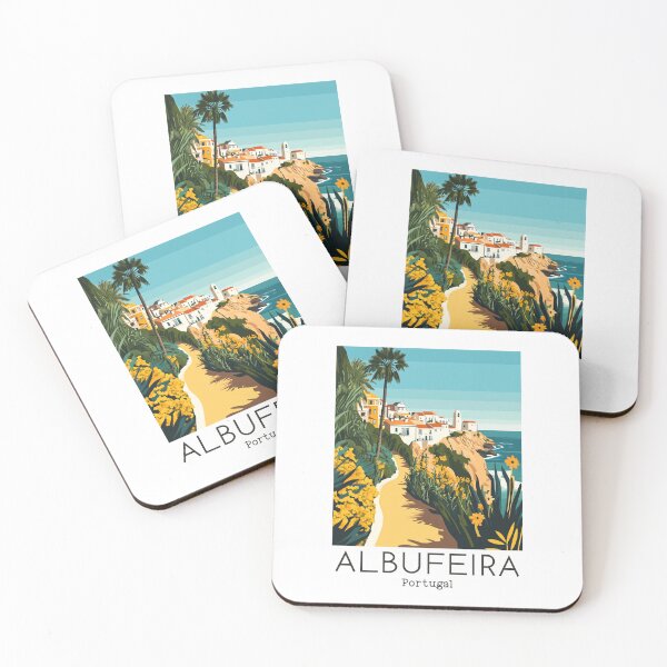 Item preview, A Vintage Travel Illustration of Albufeira - Portugal  designed and sold by GoodOldVintage.