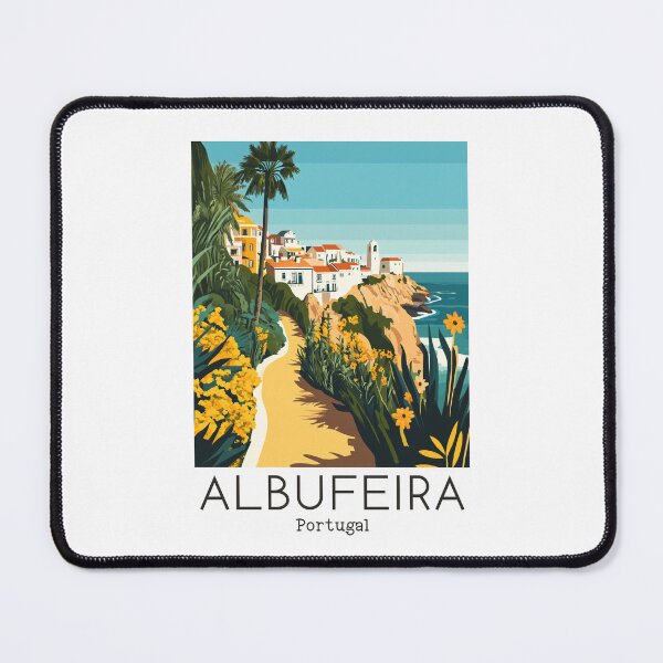 Item preview, A Vintage Travel Illustration of Albufeira - Portugal  designed and sold by GoodOldVintage.