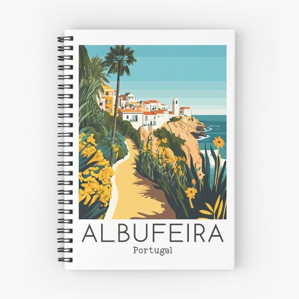 Item preview, A Vintage Travel Illustration of Albufeira - Portugal  designed and sold by GoodOldVintage.