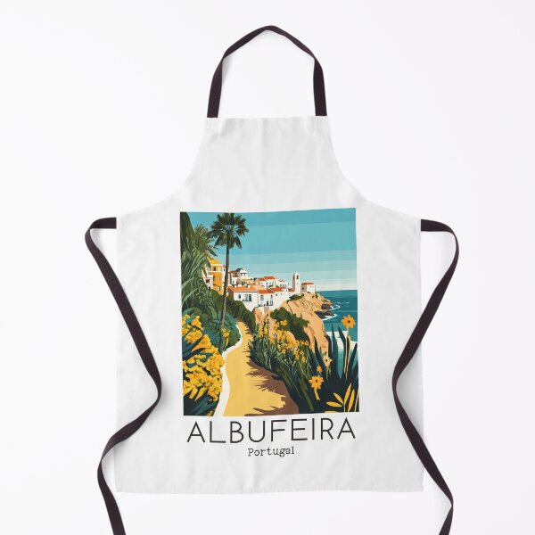 Item preview, A Vintage Travel Illustration of Albufeira - Portugal designed and sold by GoodOldVintage.