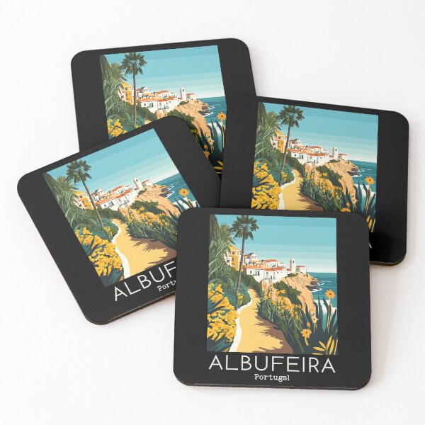 Item preview, A Vintage Travel Illustration of Albufeira - Portugal  designed and sold by GoodOldVintage.