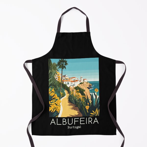 Item preview, A Vintage Travel Illustration of Albufeira - Portugal designed and sold by GoodOldVintage.