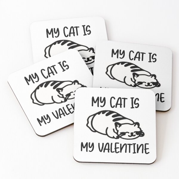 Item preview, my cat is my valentine  designed and sold by zirvelx.