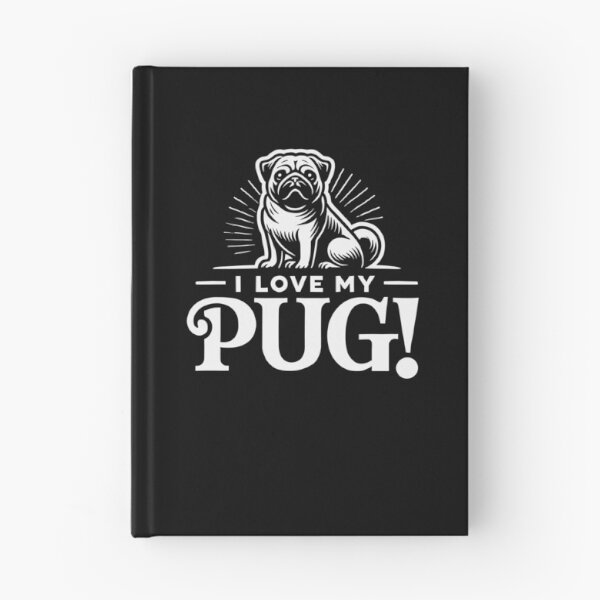 Item preview, I LOVE MY PUG! - Clown Dog, Shadow Dog, Wrinkle Face, Playful designed and sold by Darling DeDe.