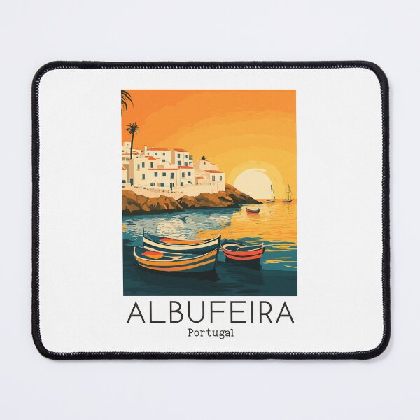 Item preview, A Vintage Travel Illustration of Albufeira - Portugal  designed and sold by GoodOldVintage.