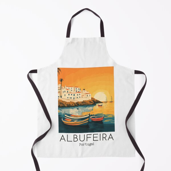 Item preview, A Vintage Travel Illustration of Albufeira - Portugal designed and sold by GoodOldVintage.