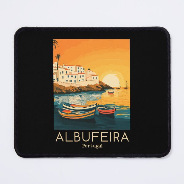 Item preview, A Vintage Travel Illustration of Albufeira - Portugal  designed and sold by GoodOldVintage.