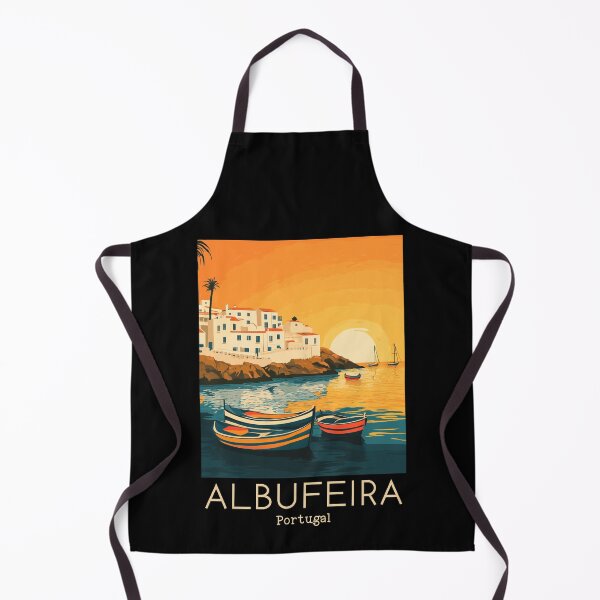 Item preview, A Vintage Travel Illustration of Albufeira - Portugal designed and sold by GoodOldVintage.