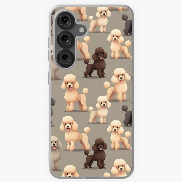 Aperçu de l'œuvre Motif caniche, amour caniche, caniches mignons, amoureux des chiens, créée et vendue par Artidnan12.