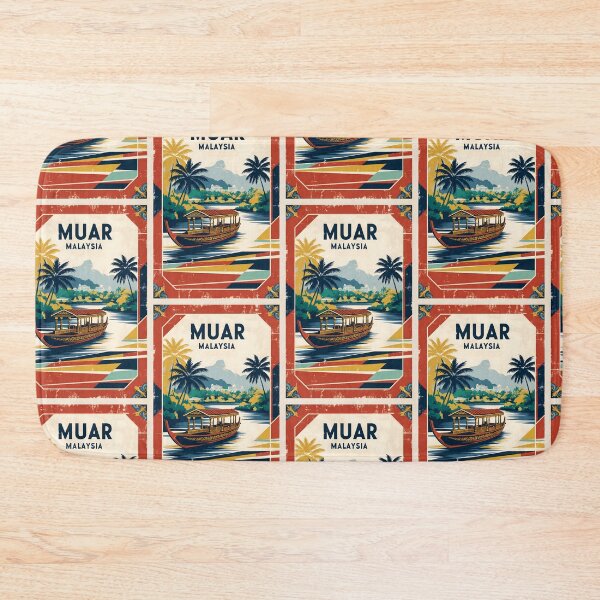 Item preview, Muar Malaysia Vintage Travel Tourism designed and sold by TravelersGems.