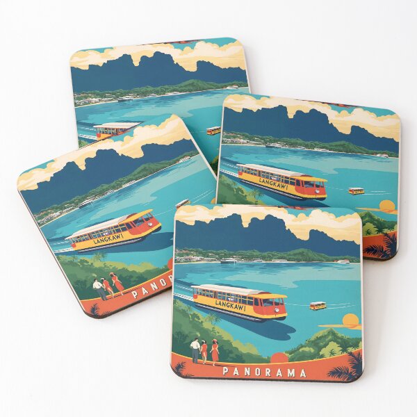 Item preview, Panorama Langkawi Malaysia Vintage Travel Tourism designed and sold by TravelersGems.