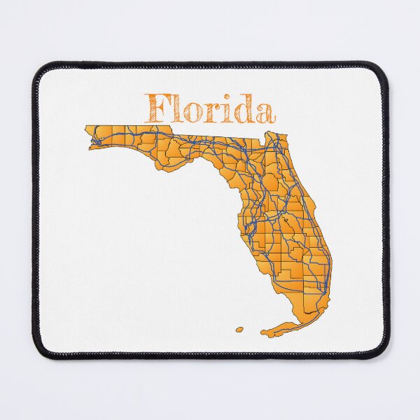 Item preview, Florida Counties & Major Roads designed and sold by PhilbonianDezin.