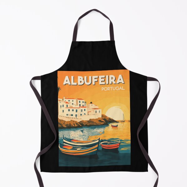 Item preview, A Vintage Travel Illustration of Albufeira - Portugal designed and sold by GoodOldVintage.