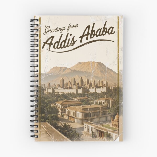 Item preview, Greetings from Addis Ababa Ethiopia Vintage Travel Retro Postcard Design designed and sold by TravelPostcardGems.