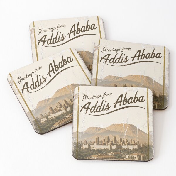 Item preview, Greetings from Addis Ababa Ethiopia Vintage Travel Retro Postcard Design designed and sold by TravelPostcardGems.