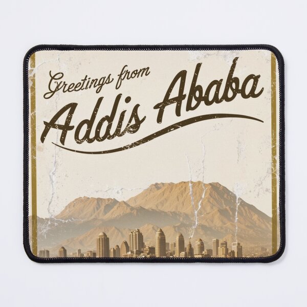Item preview, Greetings from Addis Ababa Ethiopia Vintage Travel Retro Postcard Design designed and sold by TravelPostcardGems.
