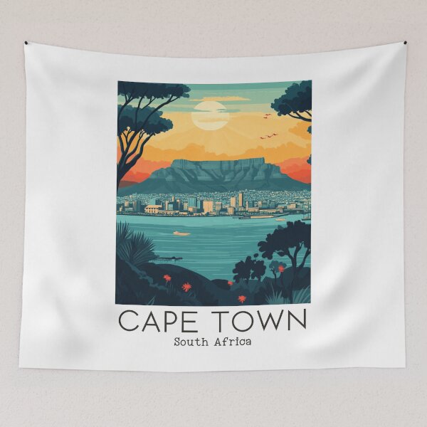 Item preview, A Vintage Travel Poster of Cape Town - South Africa designed and sold by GoodOldVintage.