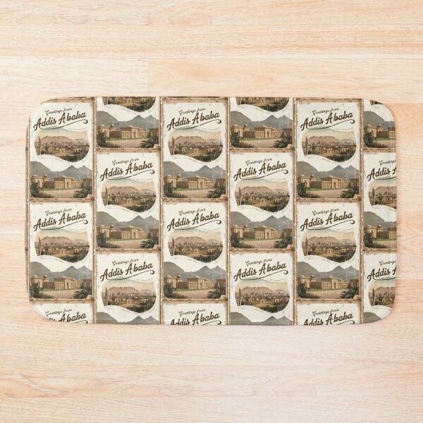 Item preview, Addis Ababa Ethiopia Vintage Travel Retro Postcard Design designed and sold by TravelPostcardGems.