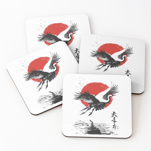Item preview, Majestic Crane 鶴の舞 designed and sold by PrintsByFrank.
