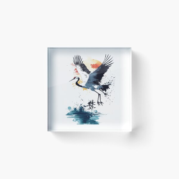 Item preview, Majestic Crane 鶴の舞 designed and sold by PrintsByFrank.