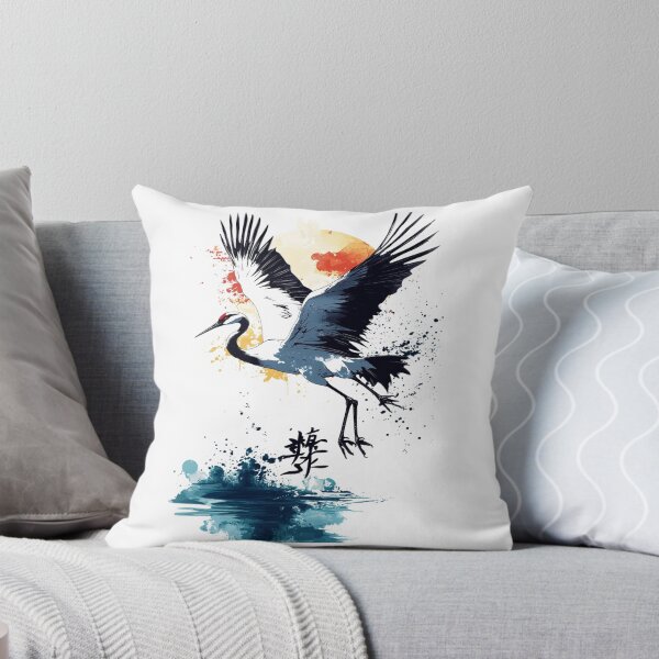 Item preview, Majestic Crane 鶴の舞 designed and sold by PrintsByFrank.