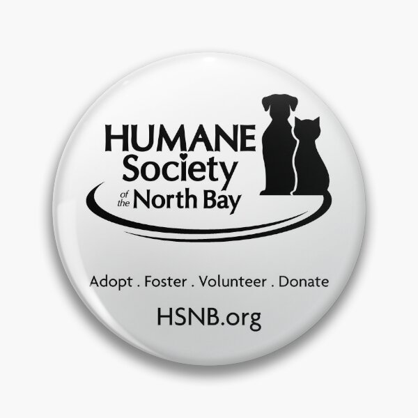 Item preview, black logo + adoptfostervolunteerdonate url designed and sold by Humane Society of the North Bay.