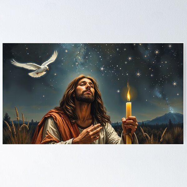Item preview, Jesus in the Wilderness designed and sold by Skye Ryan-Evans.