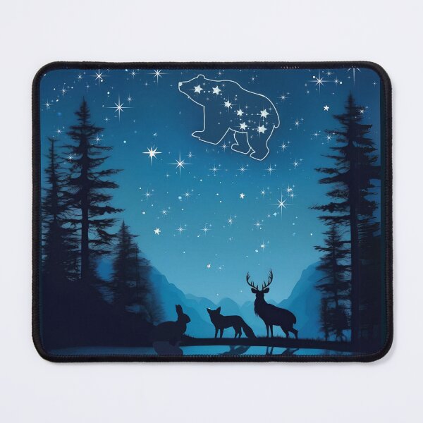 Item preview, Forest Animals Contemplating Ursa Major Constellation designed and sold by Ciervo Primavera.