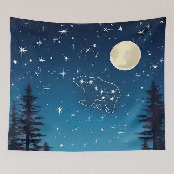 Item preview, Forest Animals Contemplating Ursa Major Constellation designed and sold by Ciervo Primavera.
