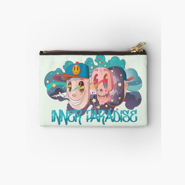 Item preview, Inner Paradise urban art illustration with pink skull and stars designed and sold by Franco Moody.