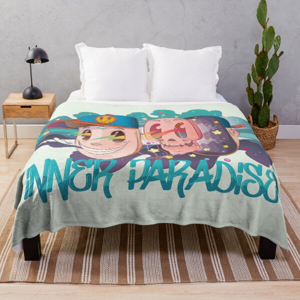 Item preview, Inner Paradise urban art illustration with pink skull and stars designed and sold by Franco Moody.