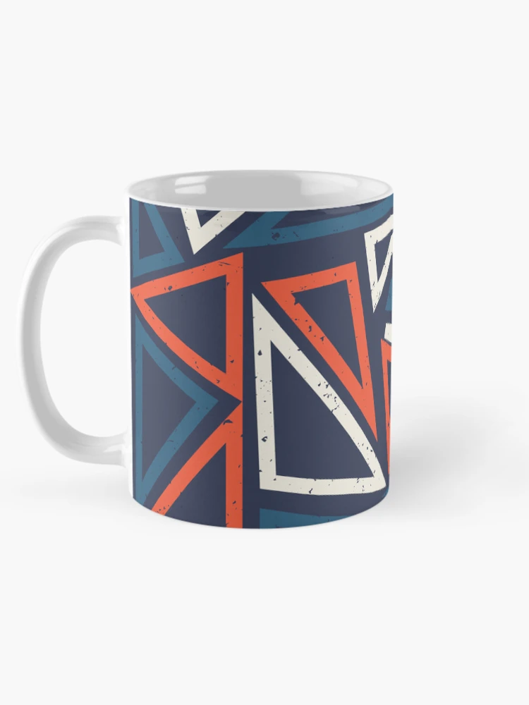 Thumbnail 5 of 6, Coffee Mug, Triangles Pattern designed and sold by PatternDesign01.