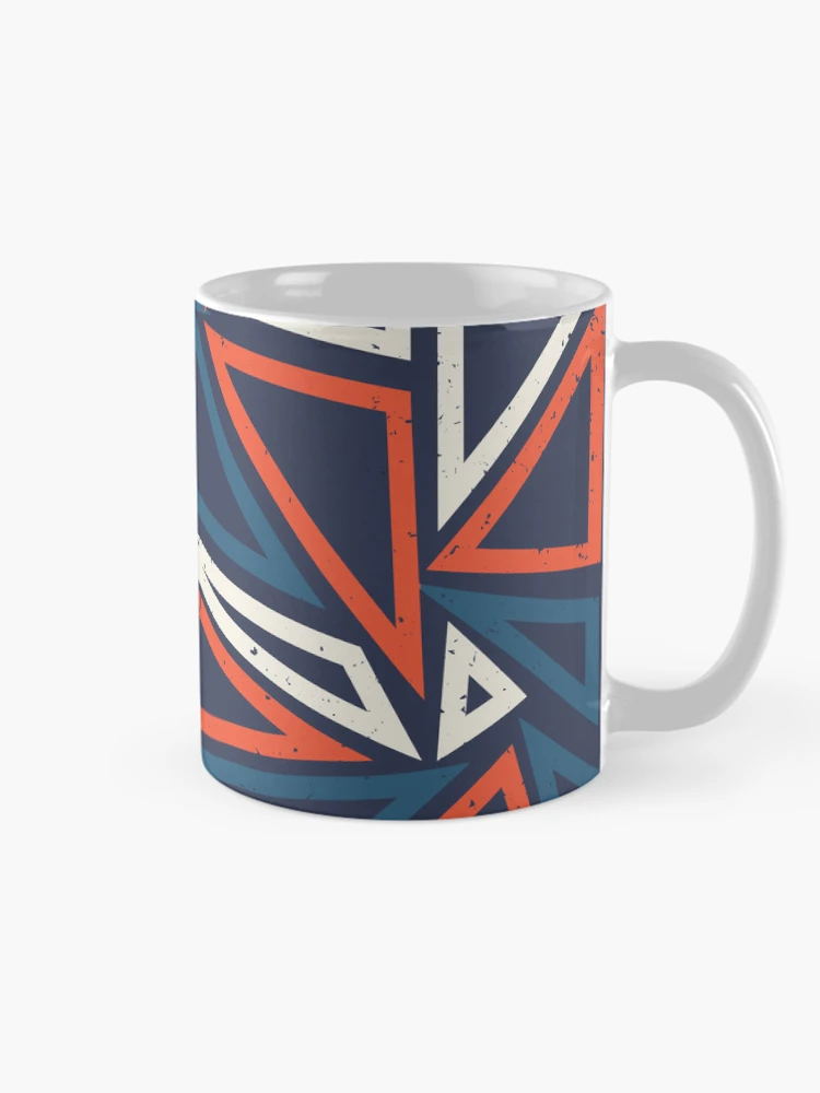 Thumbnail 3 of 6, Coffee Mug, Triangles Pattern designed and sold by PatternDesign01.