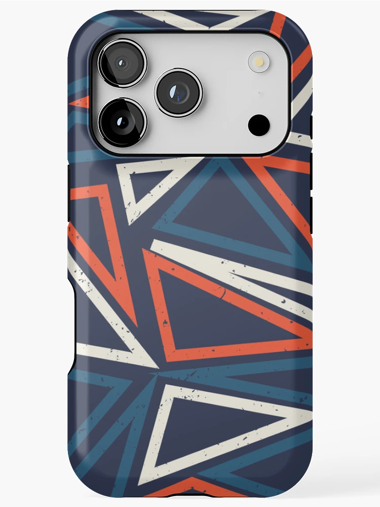 Thumbnail 1 of 4, iPhone Case, Triangles Pattern designed and sold by PatternDesign01.