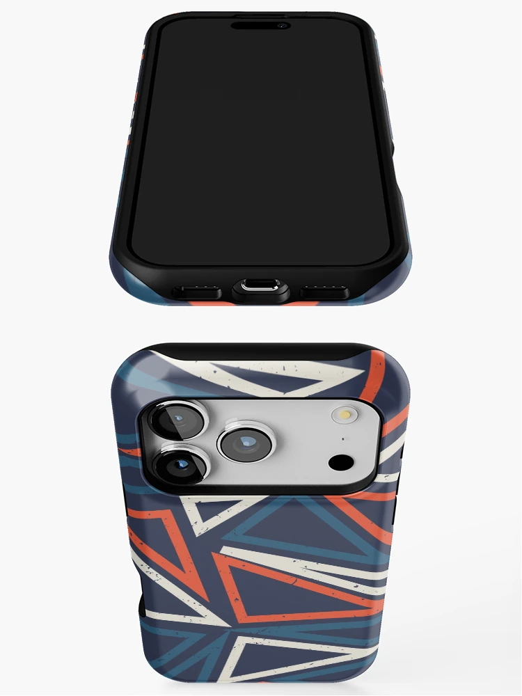Thumbnail 3 of 4, iPhone Case, Triangles Pattern designed and sold by PatternDesign01.