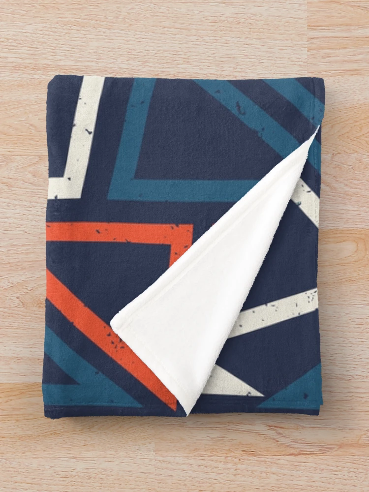 Thumbnail 3 of 6, Throw Blanket, Triangles Pattern designed and sold by PatternDesign01.