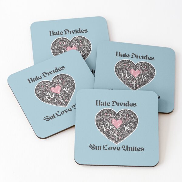 Item preview, Hate Divides But Love Unites | Merch & More designed and sold by PrintPixDesigns.