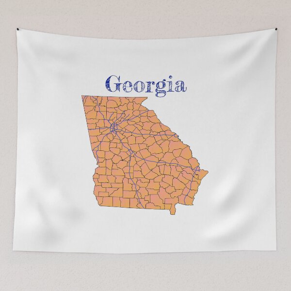 Item preview, Georgia Counties & Major Highways designed and sold by PhilbonianDezin.