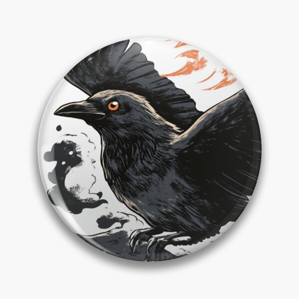 Item preview, Mysterious Crow カラスの謎 designed and sold by PrintsByFrank.