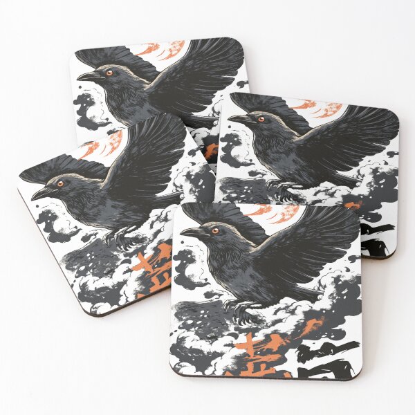 Item preview, Mysterious Crow カラスの謎 designed and sold by PrintsByFrank.