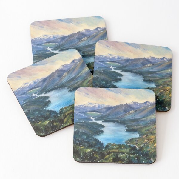 Artikelvorschau, Cascade Mountain Lake (Pastell) entworfen und verkauft von flyscenicair.