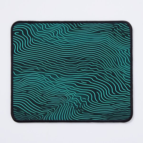 Item preview, Teal Wave Ripple Texture Pattern designed and sold by bubblegoth.