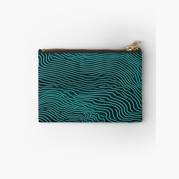 Item preview, Teal Wave Ripple Texture Pattern designed and sold by bubblegoth.