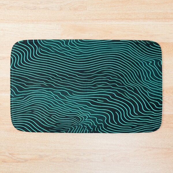 Item preview, Teal Wave Ripple Texture Pattern designed and sold by bubblegoth.
