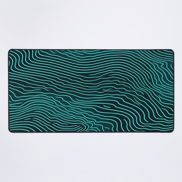 Item preview, Teal Wave Ripple Texture Pattern designed and sold by bubblegoth.