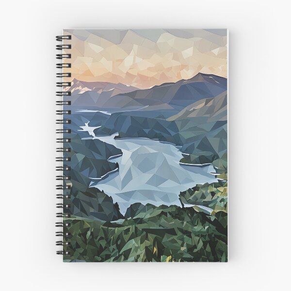 Item preview, Cascade Mountain Lake (Poly Art) designed and sold by flyscenicair.
